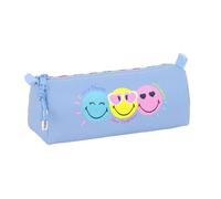 Smiley World Joyful - Portatodo, Tejido Reciclable, Estuche Infantil, Estuche Niño, Ideal para Niños en Edad Escolar, Cómodo y Versátil, Calidad y Resistencia, 21x7x8 cm