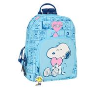 Safta SNOOPY LOVE - Mini Mochila para Uso Diario, Ideal para Niños de Diferentes Edades, Cómoda y Versátil, Calidad y Resistencia, 25x13x30 cm