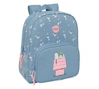 Safta Mochila escolar niño SNOOPY adaptable a carro, cómoda y resistente 32x12x38 cm