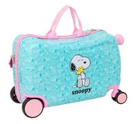 Safta - Trolley infantil SNOOPY, con ruedas y candado, maleta ligera 44x21x27 cm