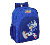 SONIC - Mochila Escolar Niño, Mochila Infantil, Adaptable a Carro, Ideal para Niños en Edad Escolar, Cómoda y Versátil, Calidad y Resistencia, 32x12x38 cm