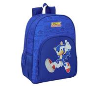 Safta SONIC - Mochila Escolar Niño, Mochila Niño, Mochila Infantil, Adaptable a Carro, Ideal para Niños en Edad Escolar, Cómoda y Versátil, Calidad y Resistencia, 33x14x42 cm
