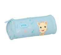 Safta Sophie LA Girafe Dreams - Portatodo Redondo Fácil Limpieza, Estuche Infantil, Estuche Niño, Ideal para Niños en Edad Escolar, Cómodo y Versátil, Calidad y Resistencia, 20x7x7 cm