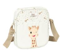 Safta SOPHIE LA GIRAFE HONEY - Bandolera Pequeña, Bandolera Infantil, Bolso Niño, Ideal para Niños de 5 a 14 Años, Cómoda y Versátil, Calidad y Resistencia, 16x4x18 cm, Color Beige claro