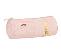 Safta SOPHIE LA GIRAFE JOY - Portatodo Redondo Fácil Limpieza, Estuche Infantil, Estuche Niño, Ideal para Niños en Edad Escolar, Cómodo y Versátil, Calidad y Resistencia, 20x7x7 cm
