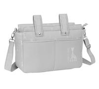 Sophie LA Girafe Mum - Bolso Adaptable a Carrito de Bebé, Bolso de Bebé, Cómodo y Versátil, Calidad y Resistencia, 46x15x26 cm, Color Gris Piedra