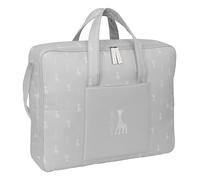 Safta Maleta maternal SOPHIE LA GIRAFE MUM, reciclado, repelente al agua, Gris piedra, 50x14x40 cm