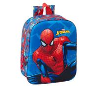 Safta SPIDERMAN 3D - Mochila de Guardería 3D, Adaptable a Carro, Fácil Limpieza, Ideal para Niños de Diferentes Edades, Cómoda y Versátil, Calidad y Resistencia, 22x10x27 cm