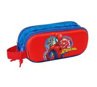 Portatodo Escolar SPIDER-MAN 3D, Doble Cremallera