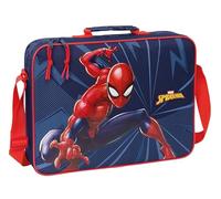 Safta SPIDERMAN - Cartera Extraescolares, Maletín Portatodo, Bandolera, Cómoda y Versátil, Calidad y Resistencia, 38x6x28 cm
