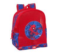 Safta SPIDERMAN - Mochila Infantil de Playa, Anti Arena, con Asas, Fácil Limpieza, Ideal para Niños de Diferentes Edades, Cómoda y Versátil, 32x12x38 cm