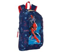 Mini Mochila Cremallera Vertical Spider-Man "Neon" 22 x 39 x 10 cm.