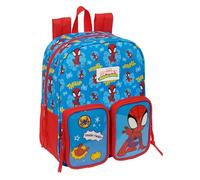 Safta SPIDEY - Mochila Guardería, Adaptable a Carro, Fácil Limpieza, Ideal para Niños de Diferentes Edades, Cómoda y Versátil, Calidad y Resistencia, 22x10x27 cm