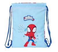 SPIDEY RESCUE - Mochila Saco Plano Junior, Mochila, Ideal para Niños de Diferentes Edades, Cómoda y Versátil, Calidad y Resistencia, 26x34 cm