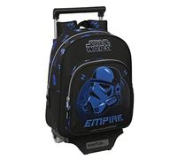 Safta STAR WARS Digital Escape - Mochila Infantil con Carro 705, Ideal para Niños de Diferentes Edades, Cómoda y Versátil, Calidad y Resistencia, 27x10x33 cm, Color Negro