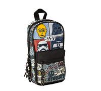 safta Star Wars Plumier mochila 4 estuches llenos, 33 piezas, escolar, Multicolor (411941747)