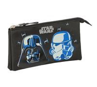 Safta Star Wars Rebellion - Portatodo Triple, Estuche Infantil, Estuche Niño, Ideal para Niños en Edad Escolar, Cómodo y Versátil, Calidad y Resistencia, 22x3x12 cm