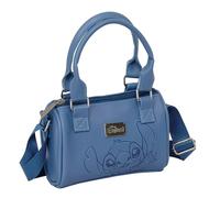 Safta Bolso bandolera STITCH BLUE, cómodo y versátil, calidad y resistencia, 16x7.5x10 cm