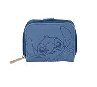 STITCH BLUE - Monedero Billetera, Monedero Estándar, Cómodo y Versátil, Calidad y Resistencia, 11x20x9.5 cm