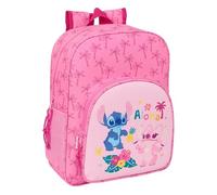 Safta STITCH CHILL - Mochila Escolar Niño, Mochila Infantil, Adaptable a Carro, Ideal para Niños en Edad Escolar, Cómoda y Versátil, Calidad y Resistencia, 32x12x38 cm