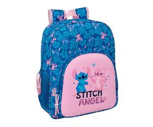Safta STITCH LILO - Mochila Escolar Niño, Mochila Infantil, Adaptable a Carro, Ideal para Niños en Edad Escolar, Cómoda y Versátil, Calidad y Resistencia, 32x12x38 cm