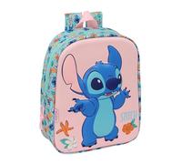 Safta STITCH - Mochila de Guardería 3D, Fácil Limpieza, Ideal para Niños de Diferentes Edades, Cómoda y Versátil, Calidad y Resistencia, 22x10x27 cm