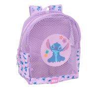 Safta STITCH - Mochila Infantil de Playa, Anti Arena, con Asas, Fácil Limpieza, Ideal para Niños de Diferentes Edades, Cómoda y Versátil, 32x12x38 cm