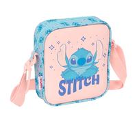 Safta Bandolera infantil STITCH OHANA – cómoda, versátil y resistente, 5-14 años, 16x4x18 cm