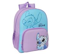 Safta STITCH SWEET - Mochila Escolar Niño, Mochila Niño, Mochila Infantil, Adaptable a Carro, Ideal para Niños en Edad Escolar, Cómoda y Versátil, Calidad y Resistencia, 33x14x42 cm, Color Azul/lila