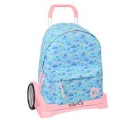 Safta Mochila escolar STITCH WAVES 774 – Espalda ergonómica, con carro Safta Evolution, 33x15x42 cm