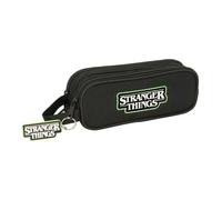 Safta stranger things portatodo - 2 compartimentos con cremalleras - asa lateral - 1l - 210x60x80mm - color negro