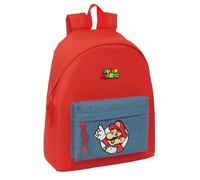 SUPER MARIO - Day Pack Infantil, Mochila Infantil, Calidad y Máxima Resistencia, Cómoda y Versátil, 33x15x42 cm
