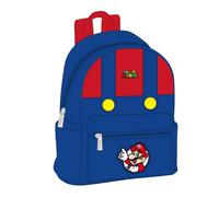 Safta SUPER MARIO - Mini Mochila para Uso Diario, Ideal para Niños de Diferentes Edades, Cómoda y Versátil, Calidad y Resistencia, 24x12x28 cm