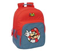 SUPER MARIO - Mochila Escolar Infantil, Ideal para Niños de Diferentes Edades, Cómoda y Versátil, Calidad y Resistencia, 32x15x42 cm