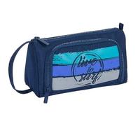Safta SURF - Portatodo con Bolsillo Desplegable Lleno, Estuche Infantil, Estuche Niño, Ideal para Niños en Edad Escolar, Cómodo y Versátil, Calidad y Resistencia, 20x8.5x11 cm, Color