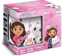 Safta | Taza de Cerámica Gabby’s Dollhouse Party, 350 ml, con Asa, Presentación en Caja Regalo de Cartón, Licencia Oficial Netflix, Apta para Desayuno y Merienda, Medidas 11,7x8,7x10 cm