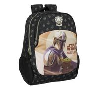 Safta THE MANDALORIAN THIS IS THE WAY - Mochila Escolar Infantil, Ideal para Niños de Diferentes Edades, Cómoda y Versátil, Calidad y Resistencia, 32x16x44 cm, Color Negro