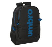 Safta UMBRO JET BLACK - Mochila Escolar Infantil, Ideal para Niños de Diferentes Edades, Cómoda y Versátil, Calidad y Resistencia, 32x16x44 cm