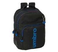 Safta UMBRO JET BLACK - Mochila Escolar Infantil, Ideal para Niños de Diferentes Edades, Cómoda y Versátil, Calidad y Resistencia, 32x15x42 cm