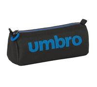 Safta Umbro Jet Black - Portatodo con Cremallera y Compartimiento, Estuche Infantil, Estuche Niño, Ideal para Niños en Edad Escolar, Cómodo y Versátil, Calidad y Resistencia, 21x7x8 cm
