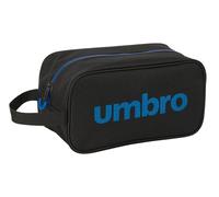 Safta Umbro Jet Black - Zapatillero Mediano, Multiusos, Portatodo, Deporte, Extraescolares, Fútbol, Cómodo y Versátil, 29x14x15 cm