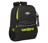 Safta UMBRO LIMA - Mochila Escolar Infantil, Ideal para Niños de Diferentes Edades, Cómoda y Versátil, Calidad y Resistencia, 32x16x44 cm, Color Negro