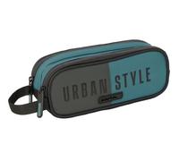 Safta Urban Style - Portatodo Doble Niño, Estuche Infantil, Estuche Niño, Ideal para Niños en Edad Escolar, Cómodo y Versátil, Calidad y Resistencia, 21x6x8 cm