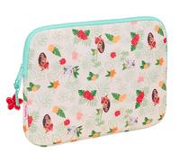 Safta VAIANA - Funda para Portátil 15.6'', Mochila, Ideal para Niños de Diferentes Edades, Cómoda y Versátil, Calidad y Resistencia, 39.5x3.5x27.5 cm, Color Beige/Azul