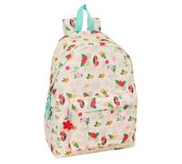 Safta VAIANA - Mochila para Portátil 14.1", Ideal para Jóvenes de Diferentes Edades, Cómoda y Versátil, Calidad y Resistencia, 31x13x43 cm, Color Beige/Azul
