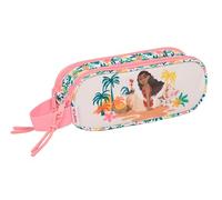 VAIANA - Portatodo Doble Niño, Estuche Infantil, Estuche Niño, Ideal para Niños en Edad Escolar, Cómodo y Versátil, Calidad y Resistencia, 21x6x8 cm