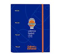 Carpeta Equipada VALENCIA BASKET A4 4 Anillas 30 mm. 27 x 32 x 3,5 cm.