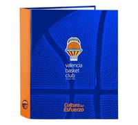Carpeta Archivador VALENCIA BASKET, Folio 4 Anillas 40 mm.