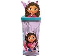 Safta Vaso Figurita 3D 360ml Colección Gabby's Dollhouse Party para Fiestas, Dimensiones 230x60x90 mm