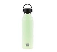 Safta VERDE HOJA - Botella Termo, Botella de Agua, Acero Inoxidable, Doble Aislamiento, Exteríor de Goma, 12h de Bebida Caliente y 24h de Bebida Fría, 7.3x25 cm, 600 ml